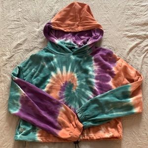 New Tye-Dye Short Hoodie